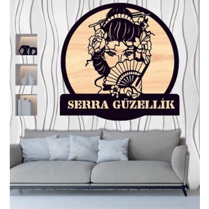Kişiye Özel Güzellik Salonu Bayan Kuaför  Ahşap Duvar Tablo