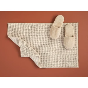 English Home Paige Polyester Makarna Banyo Paspası 50 x 80 cm Bej