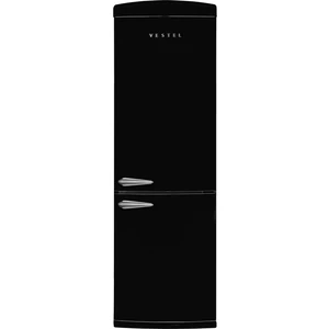 Retro NFK37201 Siyah F Enerji Sınıfı 331 Lt Buzdolabı