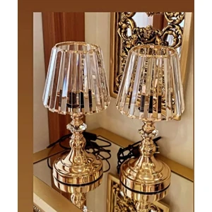 Deco Vien Taşlı Abajur 2'li