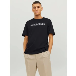 Jack & Jones 12234759 0 Yaka Erkek Tshirt - Siyah