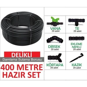 400 Metre Aralıklı Kendinden Delikli Damla Sulama Sistemi Damlama Borusu