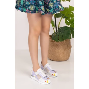 Eczane Desenli Fileli Ortopedik Spor Sandalet