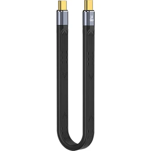 Usb-C-Usb-C Uç Bağlantılarına Sahip USB Type-C Kablosu 3 Kablo - Siyah (Yurt Dışından)
