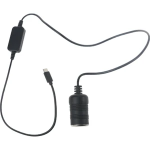 USB C/type-C 5V 12V Araç Çakası Çaker Soket Dönüştürücü Kablo - Siyah (Yurt Dışından)