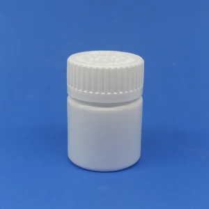 1 Adet 30 ml Bastır Çevir Kapak  Numune-Ilaç-Tarım-Ecza-Tablet-Hap-Kapsül  Plastik Ilaç Kutu Şişesi