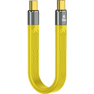 USB C USB C USB A Kablo 10/40GBPS USB Type Kablosu 100W Pd Hızlı Şarj Kablosu - Sarı (Yurt Dışından)