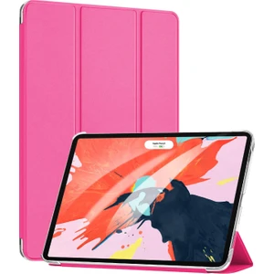 Apple iPad Pro 11`` 2022 4. Nesil Kılıf (A2759-A2435-A2761-A2762) Smart Case ve Arka Kapak Pembe