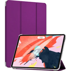 Apple iPad Pro 11`` 2022 4. Nesil Kılıf (A2759-A2435-A2761-A2762) Smart Case ve Arka Kapak Mor