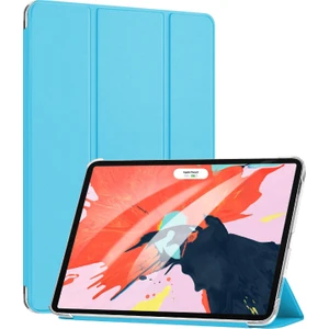 Apple iPad Pro 11`` 2022 4. Nesil Kılıf (A2759-A2435-A2761-A2762) Smart Case ve Arka Kapak Mavi