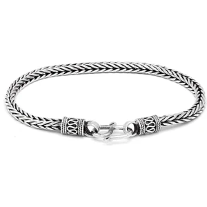 Midyat Nurtaş Gümüş 925 Ayar Gümüş Erkek Oksitli Bileklik 201021842