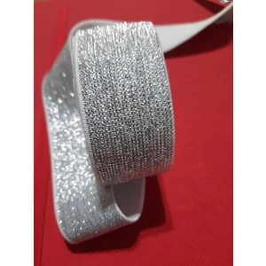 İmren Aksesuar 2,5 cm Simli Bel,paça ve Don Lastiği 1 Paket 3 m