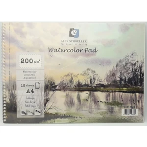 Schoeller Watercolor Pad Spiralli 200 gr A4 15 Yaprak