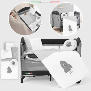 Life Space 6 Parça Oyun Parkı Park Yatak Bebek Uyku Seti Gri