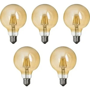 Grafen Rustik Edison Led Ampül E27 Duy G95 Glop Model 5 Adet 4 Watt