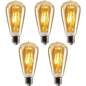 Grafen Rustik Led Ampul 5 Li Eko Paket Amber E27 Duy Armut Tipi St64