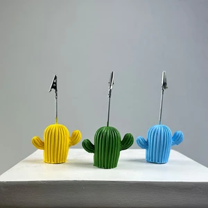 Oasis Decoration Kaktüs 3'lü Not Tutucu Set (Sarı-Yeşil-Açık Mavi)