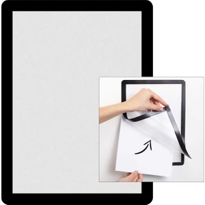 Direkt-Al	 Arkası Yapışkanlı Çerçeve Kapakları Mıknatıslı-Duyuru Çerçevesi-Siyah