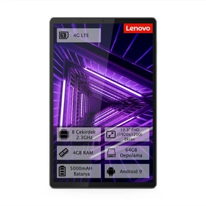 Tab M10 TB-X606X 4GB 64GB 10.3" 4G LTE Tablet - Gri ZA5V0270TR