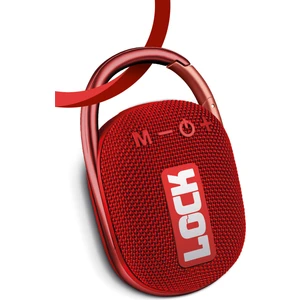 Lock Kırmızı Taşınabilir Bluetooth Hoparlör Ses Bombası Kilit Özellikli Yüksek Ses Gücü