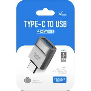 Type-C To USB 3.0 (Yüksek Hızlı) Veri Aktarımı Otg Çevirici Dönüştürücü Adaptör