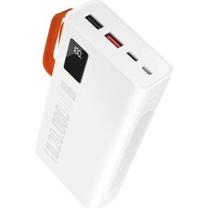 Pd 22.5W 20.000 Mah 3.0 Hızlı Şarj (Gerçek 20.000 Mah Garantili) QC20 Beyaz Powerbank
