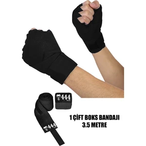 444 Marka Boks Kickbox Muay Thai Sanda El Bandajı 3,5 Metre x 2 Adet Çift Boks Bandajı Sargı Bandaj