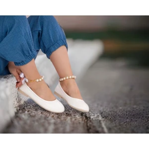 Görkem Bebe Ayakkabı Ve Tekstil Kız Çocuk Incili Babet