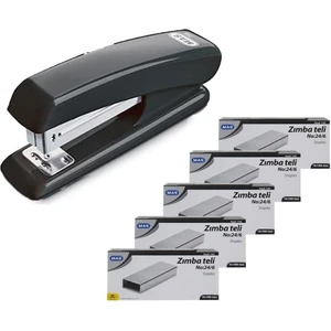 Mas 758 Zımba Makinesi 24/6 Siyah + 5 Adet Zımba Teli