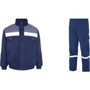 İş Takımı 7/7 Gabardin Kapitoneli Reflektörlü