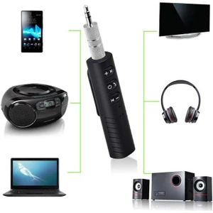 Bluetooth 3.5mm Aux Kablosuz Araç Kiti Dahili Mikrofonlu Müzik Alıcısı Oto/teyp Sistemi