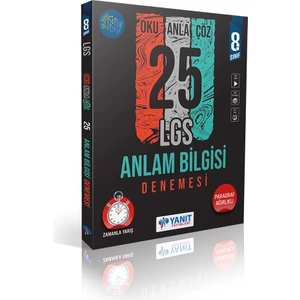 Yanıt Yayınları  LGS 8.Sınıf Anlam Bilgisi 25 Denemesi