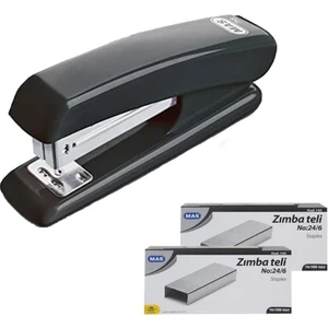 Zımba Makinesi 758 Siyah 24/6 2 Adet Zımba Teli ile 30 Sayfa Kapasite