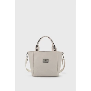 Kadın Krem Mini Kanvas Kumaş Tote Çanta