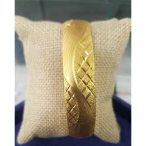 24 Ayar Altın Kaplama  15 mm Sonsuzluk Bilezik