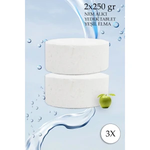 Nem Alıcı Rutubet Giderici Yedek Tablet 3'lü 2 x 250 gr Yeşil Elma