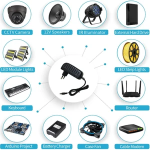 Ata Elektronik Dc 12V 1.5A 18W Güç Kaynağı Duvar Şarj Güç Adaptörü Ac 100V 240V Jbl Flip 6132A Jbl Uyumlu Adaptör Flıp Taşınabilir Hoparlör Trafosu Şarj  12 Volt 1.5 Amper