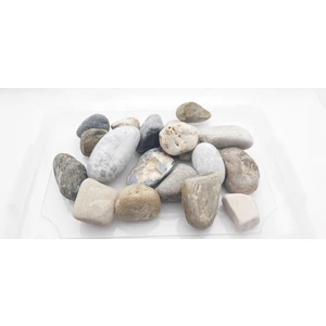 Be Beauty Dekoratif Doğal Renk Karışık Boyasız Verniksiz Doğal Iri Büyüklükte (40-100 Mm) Çakıl Taşı 2000 gr