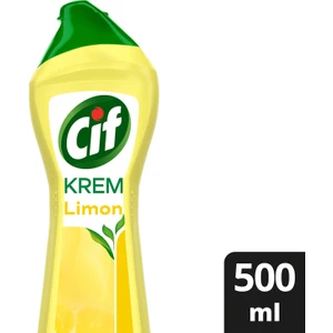 Krem Yüzey Temizleyici Limon Kokulu Yağ ve Kireç Sökücü Leke Çıkarıcı 500 ML