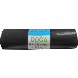 Battal Boy Siyah Çöp Torbası Poşeti - 400 Gr. - 90 Litre - 80 x 110 Cm / 10 Adetlik 1 Rulo