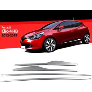 ŞüsCarOto Aksesuar Renault Clio 4 Hb Krom Yan Kapı Çıtası 4 Parça 2012 ve Üzeri
