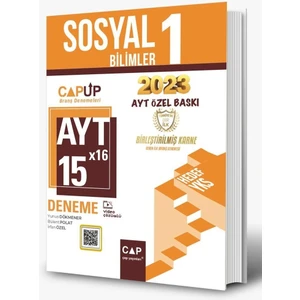 Ayt Sosyal Bilimler 1 15 x 16 Up Deneme 2023 Özel Baskı Çap Yayınları