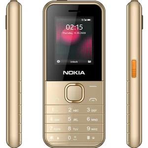 Kamerasız LED Fenerli Hafıza Kart Girişli Tek Hatlı Tuşlu(Asker Telefonu Hızlı Arama Oyun Fm- Radyo) Gold