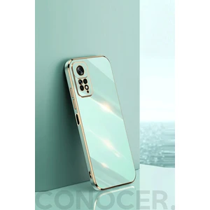 Xiaomi Redmi Note 11 Pro Kılıf Kamera Korumalı Parlak Gold Kenarlı Yumuşak Silikon Kapak
