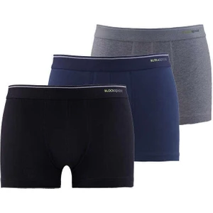 Erkek Boxer Kısa Boy Pamuklu 3'lü Paket 9670