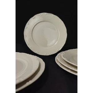 6’lı Servis Tabağı 25 cm Krem – TL403040