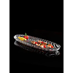 Glass Cam Kayık Tabak Sunumluk 40 cm 2 Adet