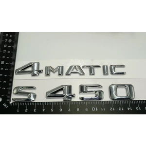 Benz S450 4matic Bagaj Krom Metal 3m 3D Yazı Logo