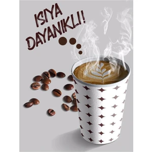 Yok Yok Ambalaj Karton Çay-Kahve  Bardağı (7 Oz) 50'li x 2 100 Adet
