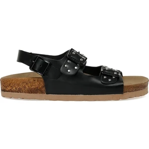 Nine West Rıla 3fx Siyah Kadın Kalın Taban Sandalet